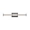 Z-Lite Harrison Vanity, 1-Light, 25 In.W x 4 In.L x 4.75 In.H, Matte Black/Frosted 1011-25W-MB-LED - alternate 3